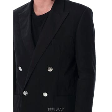 Balmain 23SS Balmain ���� ��ư twill double breasted �������� AH0SG030CD680P23SS Balmain ���� ��ư twill double breasted �������� 