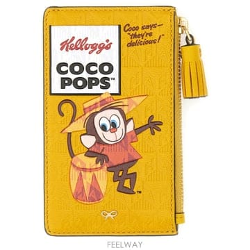 안야힌드마치 PORTACARTE COCO POPS 201957MUSTARD TP577075195