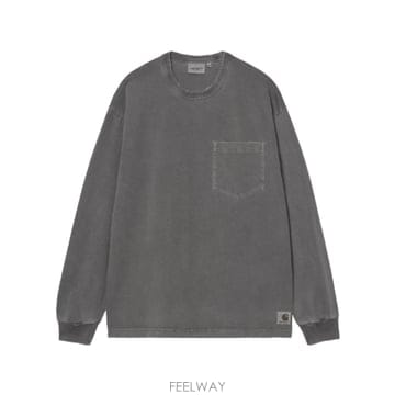 26SS 칼하트 다크 grey 코튼 L S Torion Pocket T 셔츠 I03595889B7 TP571