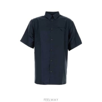 25SS 프라다 다크 블루 새틴 셔츠 UCS514SOOO16GEF0008 TP578403677