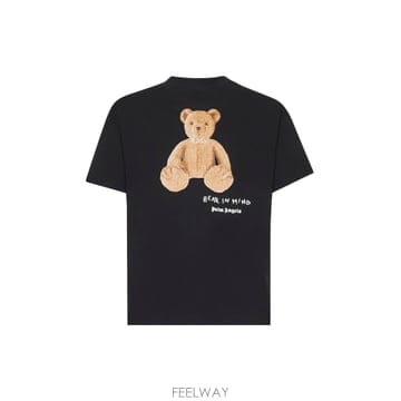 25SS 팜엔젤스 베어 블랙 코튼 T 셔츠 PMAA001S25JER0051060 TP577189904
