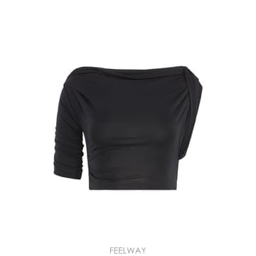 Jacquemus 25SS ��ũ���� Drapeado crop ž 24H243TO0992381990 TP57718980825SS ��ũ���� Drapeado crop ž 24H243TO0992381990 TP57