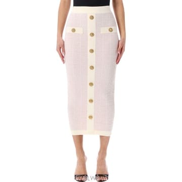 26SS Balmain 스커트 with lurex thread GF1LD024KJ48OIB TP5718409