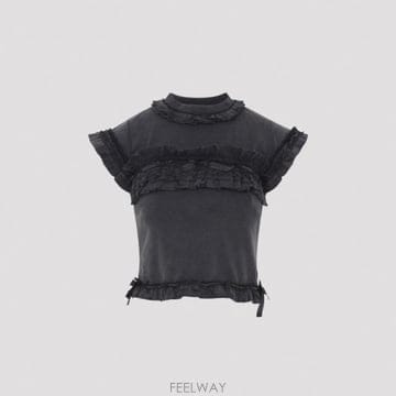 Balenciaga 26SS Balenciaga RUFFLE TSHIRT 836121TTVF81055 TP57790090926SS Balenciaga RUFFLE TSHIRT 836121TTVF81055 TP577900