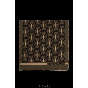 Ferragamo 26FW ����䷹ ��󰡸� �� ��ī�� 520189SRCHAPEAU795538OLIVEBEIGETMORO TP26FW ����䷹ ��󰡸� �� ��ī�� 520189SRCHAPEAU795538