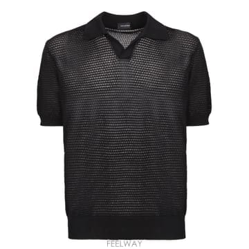 | Other Brand | 26SS Tagliatore Mesh effect perforated fabric  Ŭ���� collar  ��26SS Tagliatore Mesh effect perforated fabric  Ŭ���� 