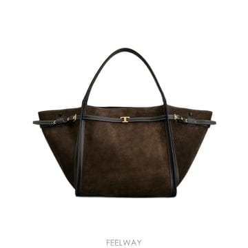 TODS 26FW TOD S Borsa Shopping T Signature in Pelle Scamosciata M26FW TOD S Borsa Shopping T Signature in Pelle Scamosc