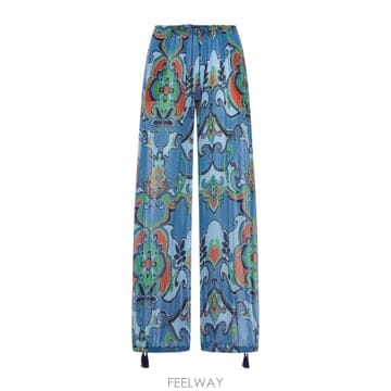 ETRO 26SS Etro ����Ʈ ��ũ Blend Trousers With Drawstring WREA008599SA26SS Etro ����Ʈ ��ũ Blend Trousers With Drawstring W