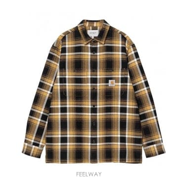 25FW 칼하트 VAUGHN 셔츠 코튼 HERRINGBONE I03532535UXX TP576357435