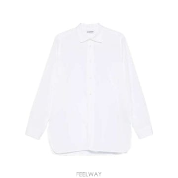 26SS 질샌더 Camicia classica 질샌더 in popeline di cotone J21DL026