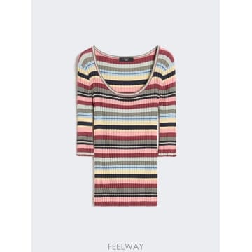 Max Mara 26SS �������� Maglia a coste in filato di viscosa stretch   ��Ƽ ��26SS �������� Maglia a coste in filato di viscosa stre