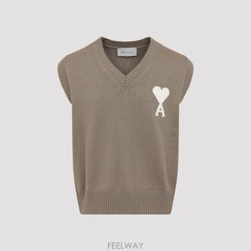 Ami 26SS AMI ȭ��Ʈ �� ADC SLEEVELESS V �� ������ FELTED MERINO ��ư UKS8626SS AMI ȭ��Ʈ �� ADC SLEEVELESS V �� ������ FELTED M