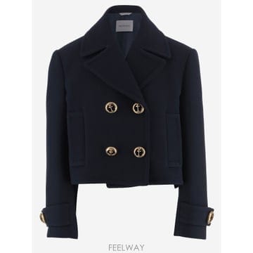Balenciaga 26FW Balenciaga CROPPED PEACOAT IN TEXTURED �� A002D7TUU1680626FW Balenciaga CROPPED PEACOAT IN TEXTURED �� A002D7T