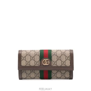 25FW 구찌 GG Supreme fabric Continental Ophidia 왈렛 52315396IWG