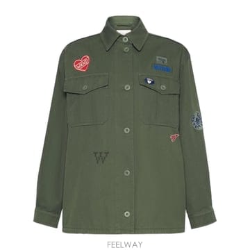 Max Mara 26FW �������� WKDRAZZA   ��ư �������� with embroidered patches 26250826FW �������� WKDRAZZA   ��ư �������� with embroidere