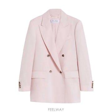 Max Mara 26SS �������� Double Breasted �������� In ǻ�� Linen Natt 261104E20 TP26SS �������� Double Breasted �������� In ǻ�� Linen N