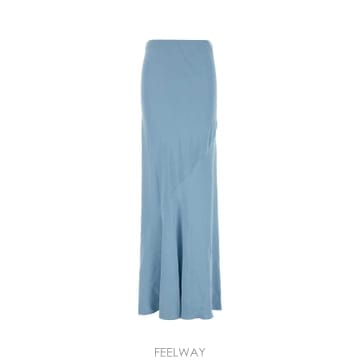 26SS 에르마노설비노 Light 블루 twill 스커트 D482O354HKI74021 TP573760347