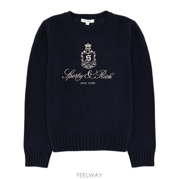 Sporty & Rich 25FW SPORTY ��ġ ���� WITH �ΰ� WS06566205BL106DARKNAVY TP5768916225FW SPORTY ��ġ ���� WITH �ΰ� WS06566205BL106DARKNAV