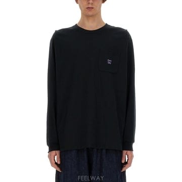 24SS Needles T 셔츠 WITH 로고 OT261CBLACK TP577772734