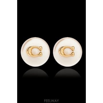 COACH Earrings with Pearl 37351511GLD107 TP573760072