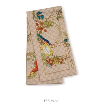 GUCCI ���� ��ũ ��ī�� with Cage GG ����Ʈ  �ڵ� rolled hems  7770663G0019300���� ��ũ ��ī�� with Cage GG ����Ʈ  �ڵ� rolled hems