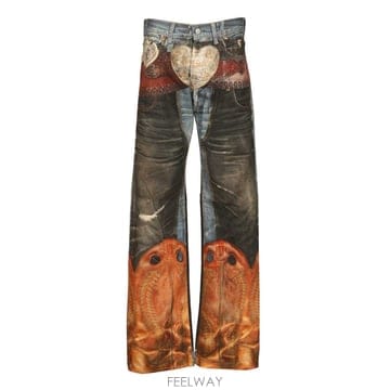 Acne 25FW ��ũ�� Studios trompe loeil jean BK0704AIL TP57183820025FW ��ũ�� Studios trompe loeil jean BK0704AIL TP5718