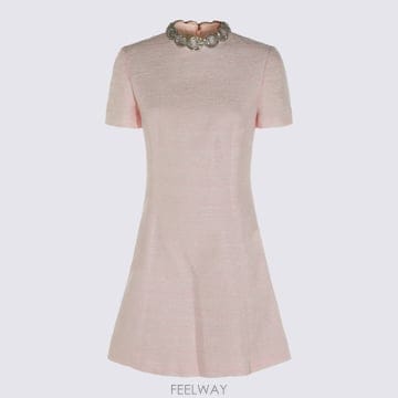 Valentino ABITO CORTO IN CRINKLE 코튼 TWEED 9B3VAKH1A995FE TP5