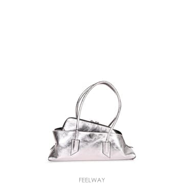 THE ATTICO 26SS ���Ƽ�� Shiny silver ����  Double ���� handles  �� closure  Ref26SS ���Ƽ�� Shiny silver ����  Double ���� handles  