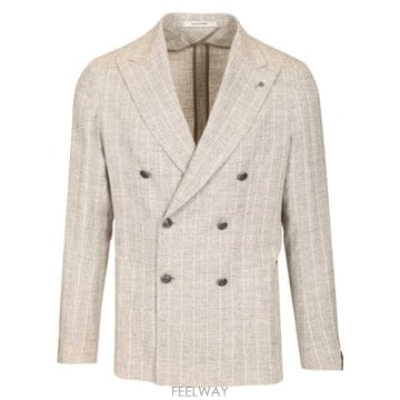 | Other Brand | 26SS Tagliatore MONTECARLO DOPPIO PETTO GESSATO 67 LINO 33 P26SS Tagliatore MONTECARLO DOPPIO PETTO GESSATO 67 LIN