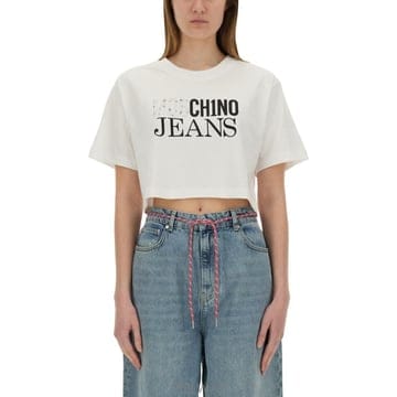 Moschino 25SS ��Ű�� CROPPED T ���� WITH �ΰ� 070532295001 TP57775459125SS ��Ű�� CROPPED T ���� WITH �ΰ� 070532295001 TP
