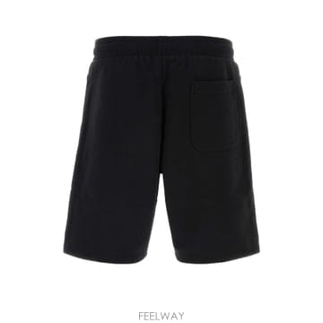 25FW 아미 블랙 코튼 bermuda 숏츠 HSO674747001 TP571831452