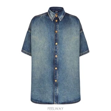 26SS Balmain 맨즈 셔츠 GH1HB050DG106AW TP573759127