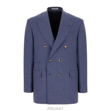 Brunello Cucinelli 26SS ���ڷ� ��ġ�ڸ� Cerulean ���� �� blend �������� MR4998BPCC7032 TP57426SS ���ڷ� ��ġ�ڸ� Cerulean ���� �� blend ��������
