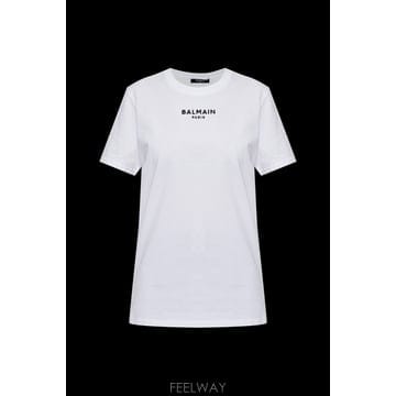 Balmain 26FW Balmain T ���� with embroidered �ΰ� HF1EF000BD10GAB TP576426FW Balmain T ���� with embroidered �ΰ� HF1EF000BD10