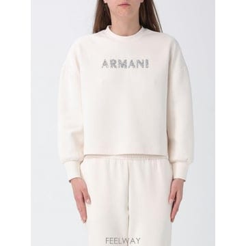 Armani 26SS �Ƹ����� �ͽ�ü���� Felpa a girocollo in misto cotone con �ΰ� di26SS �Ƹ����� �ͽ�ü���� Felpa a girocollo in misto co