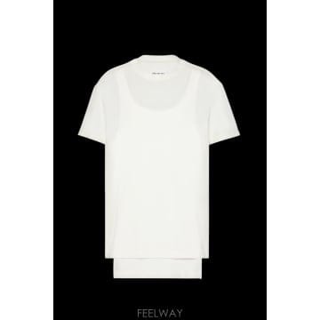Maison Margiela 26FW �������������� Double layer ��ư T ���� in ȭ��Ʈ S51GC0557MTJ04810126FW �������������� Double layer ��ư T ���� in ȭ��Ʈ