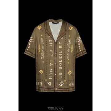 26SS Balmain 쇼트 sleeve 셔츠 GH0HN130VI80UIX TP574458759