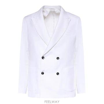 26SS 마이클코어스 Double Breasted Linen 블레이저 MCAUS3259S26282 TP576