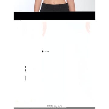 생로랑 블랙 와이드 레그 팬츠 824389Y7E631000 TP571833714