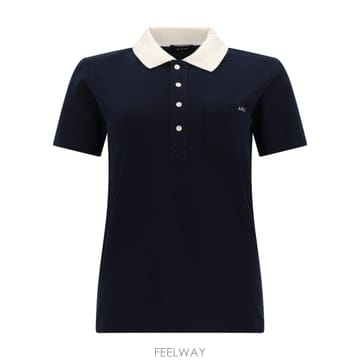 A.P.C. 26SS A P C  ���� ���� WITH �ΰ� �� CONTRASTING COLLAR COGWZF26587IA26SS A P C  ���� ���� WITH �ΰ� �� CONTRASTING COLLAR 