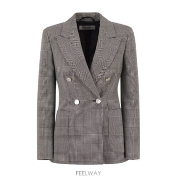 Max Mara 26FW �������� MXMACCORDO   Double breasted Prince of Wales virgi26FW �������� MXMACCORDO   Double breasted Prince of W