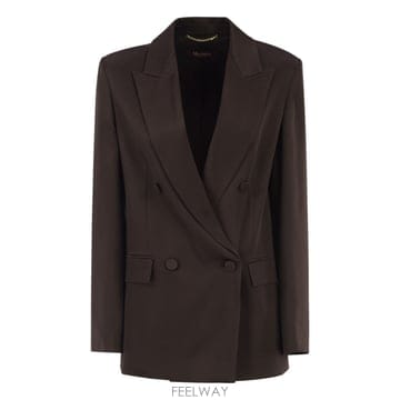 Max Mara 26FW �������� STUDIO MSEARCA   Double breasted �������� in fluid sat26FW �������� STUDIO MSEARCA   Double breasted ������