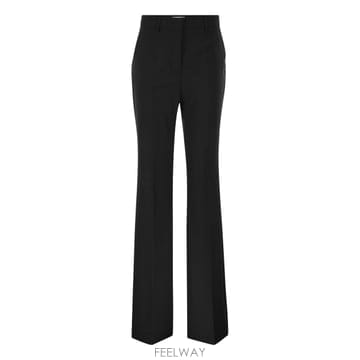 26FW 스포츠 맥스 SPXHANGAR   Tailored virgin 울 flared trousers 26