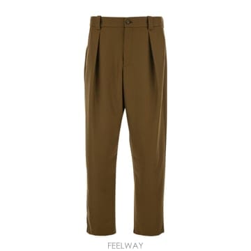 26SS A P C  Renato 브라운 팬츠 With Front Pences In 울 Blend Man P