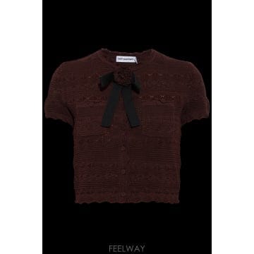 Self Portrait 26FW Self portrait ž with ��Ʈ sleeves PF26069TBR0BROWN TP577026FW Self portrait ž with ��Ʈ sleeves PF26069TBR0BRO