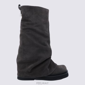 THE ATTICO 26FW ���Ƽ�� Robin combat ���� in suede, ��ũ grey 246WSH00798LBT0026FW ���Ƽ�� Robin combat ���� in suede, ��ũ grey 24