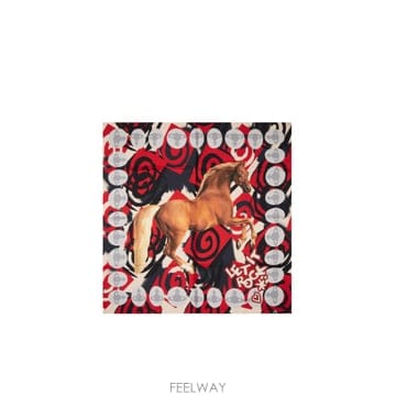 ViVienne westwood 26SS ���� ����Ʈ��� HORSE SQUARE 90X90 81030034W01FWH401 TP57407826SS ���� ����Ʈ��� HORSE SQUARE 90X90 81030034W01F