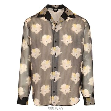 Fendi ADV   룩 77   ORGANZA FLOWER 프린트 BOUQET 셔츠 FS1357AYX7F0