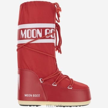 MOON BOOT 24FW ������ Red nylon �� synthetic ���� Icon ���� 1400440D001 TP575624FW ������ Red nylon �� synthetic ���� Icon ���� 1400