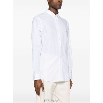 폴로 랄프 로렌 CAMICIA IN COTONE 710928254002WHITE TP575657316
